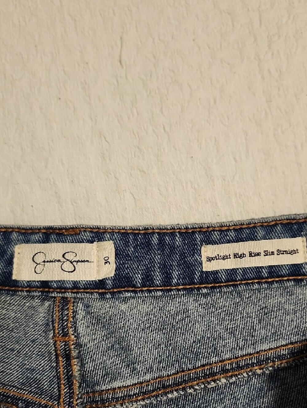 Jessica Simpson Light Washed Distressed Boyfriend Jeans - Picture 2 of 15